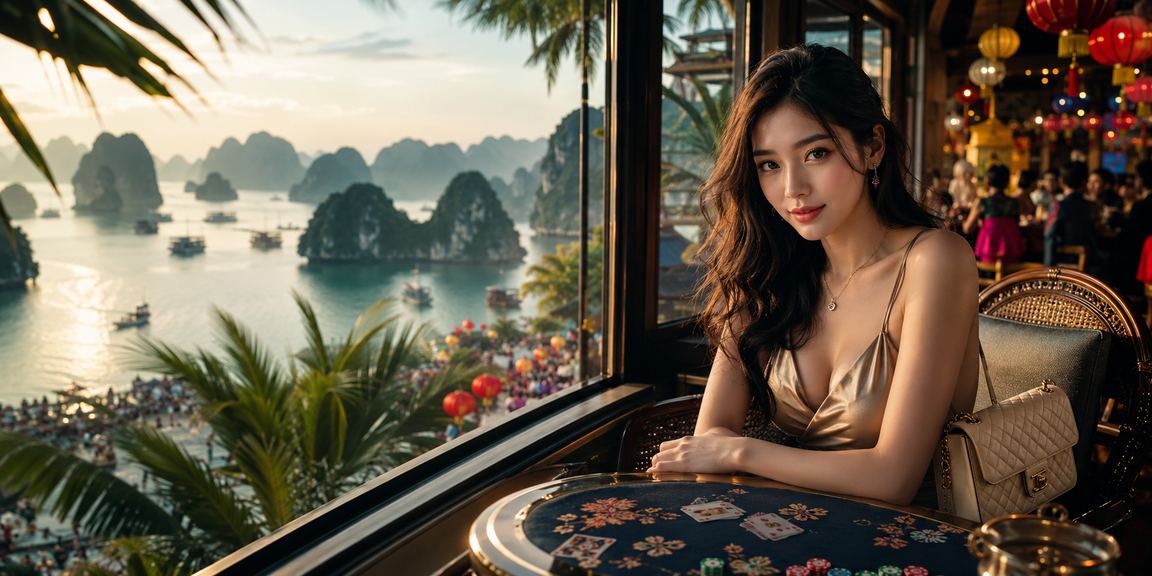 Người chơi bài tại Vịnh Hạ Long sử dụng az24 trên thiết bị di động
