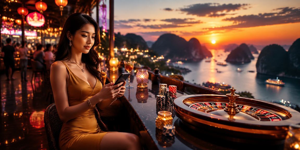 Phong cảnh Vịnh Hạ Long lung linh với không khí lễ hội roulette trực tuyến